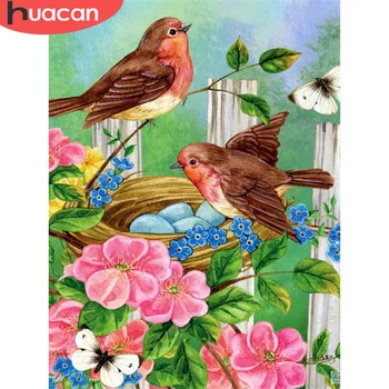 

HUACAN Diamond Embroidery Mosaic Birds Full Square Round Drill 5D DIY Diamond Painting Kit Animal Decor For Home
