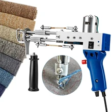 Eléctrico alfombra acolchado pistola de mano alfombra tejido flocado máquinas de corte pila TD-01 bucle TD-02 UE nos enchufe de Reino Unido