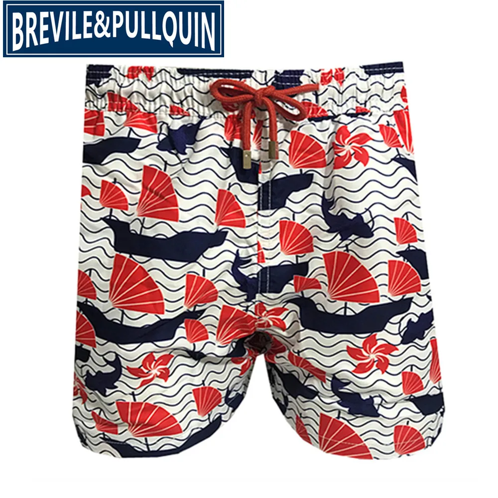 E Brand Fashion Brevile pullquin Beach Board Shorts Men Turtles Swimwear Bermuda Quick Dry Adults Swimtrunks M L XL XXL - Цвет: E