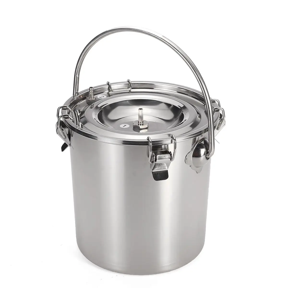  5L Portable Electric Milking Machine for Cows Sheep Adjustable Speed Pump Stainless Steel Bucket Go