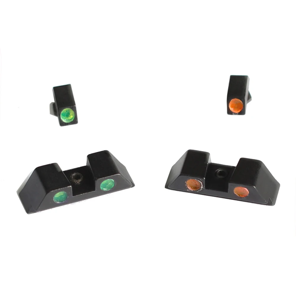 

Magorui Fiber Optic Front Sight Rear Combat Red Green Fiber Dot Sight for Glock