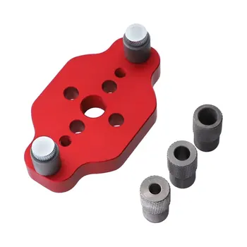 

Woodworking Straight Hole Punched Locator Self-Aligning-Log Tenon Punched Maker Borehole Locator DIY Hole Tool
