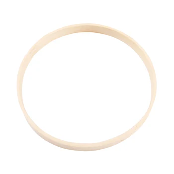 

10pcs Bamboo Rings Hand-made Wood DIY Dream Catcher Ring Hoop for Woman Girl Female