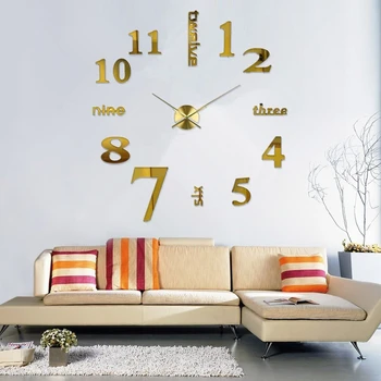 

Clocks Digital Wall Clock Modern Minimalist Clock Art Personality Wall Sticker Clock Modern Mute Digital Led Wall Clock Acrylic