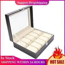 Высокое качество, коробка для часов большого размера 10 сетки мужские черные искусственная кожа Дисплей Ювелирные изделия Чехол Организатор ящик для хранения чехол с замком для туалетного столика и зеркала Высокое качество, коробка для часов большого размера 10 сетки мужские черные искусственная кожа Дисплей Ювелирные изделия Чехол Организатор ящик для хранения чехол с замком для туалетного столика и зеркала