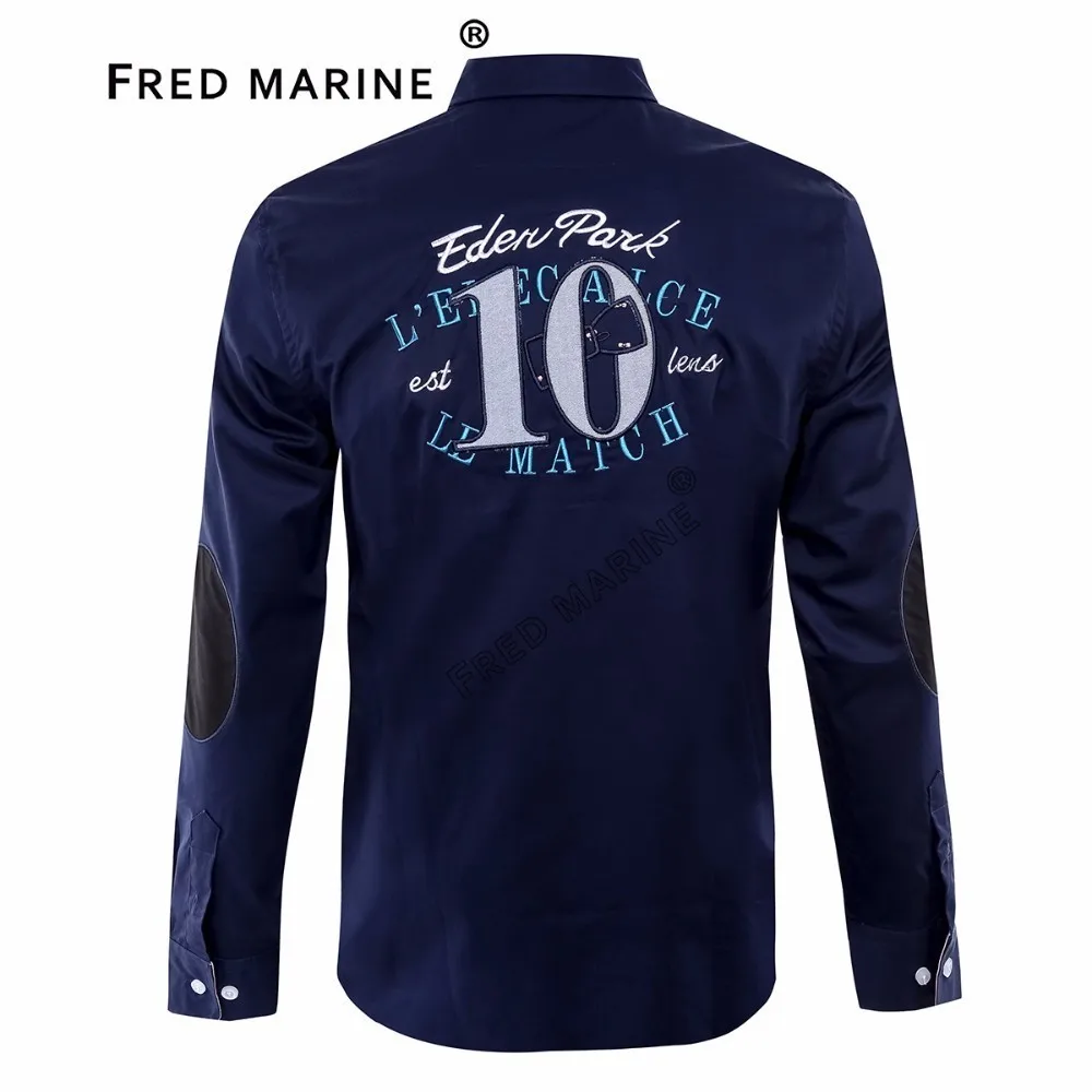Мужская модная повседневная однотонное с длинным рукавом, рубашка, приталенная, мужская, деловая рубашка Eden Park, брендовая мужская одежда, EP176