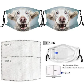 

Cartoon Animal Dustproof Windproof Foggy Haze Anti-spitting Protective Mask With Gasket Adjustable Reusable Face Mouth Mask