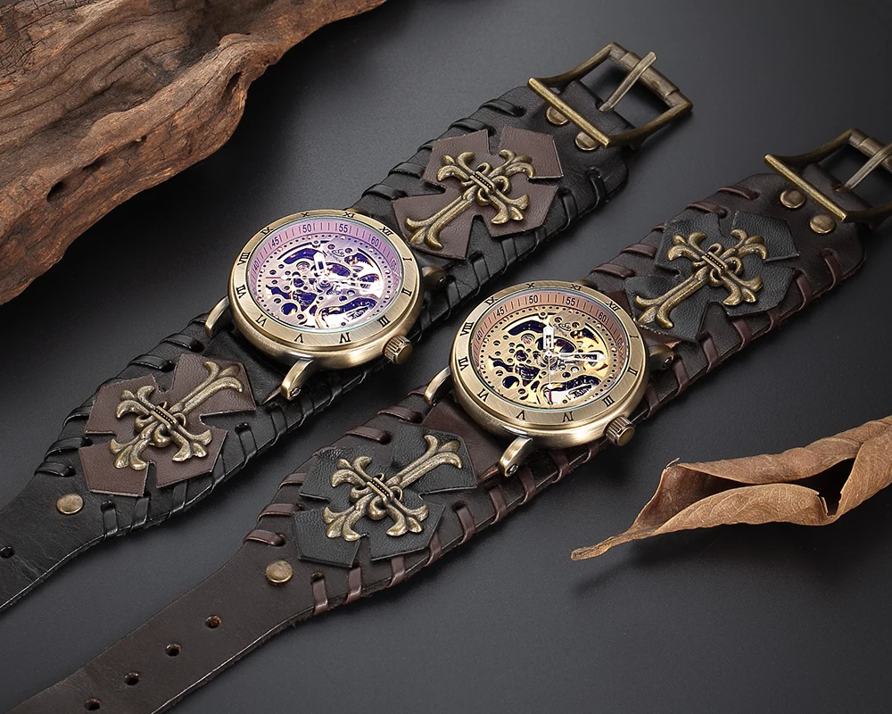 aço inoxidável steampunk esqueleto tourbillon masculino mecânico automático relógio luminoso