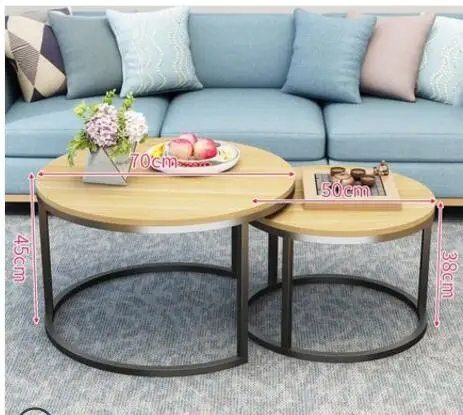 Чайный столик маленький круглый стол boreal Европа контрактный ковчег простой боковой домашнего использования боковой стол квадратный стол диван край несколько столов быть - Цвет: 17