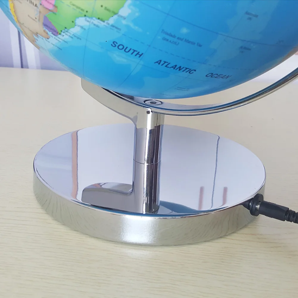 25cm 5V 2 In 1 LED Light English Constellation Map Ball With Stand World Earth Globe Kids Geography planetarium Educational Toys