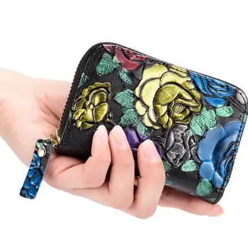 

Women Gilrs PU Credit Cards Holder Case RFID Blocking Wallet Mini Purse C90E