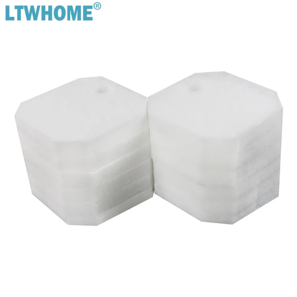 LTWHOME Replacement White Fine Filter Pads for Eheim 2616225, pre filter sponge,activated carbon filter pads