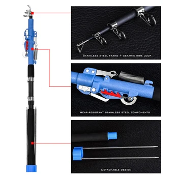 

Fishing Rod Adjustable Automatic Carp Fishing Rod Sea River Lake Pool Telescopic Pole Spinning Rod For Pesca Fishing Tackle