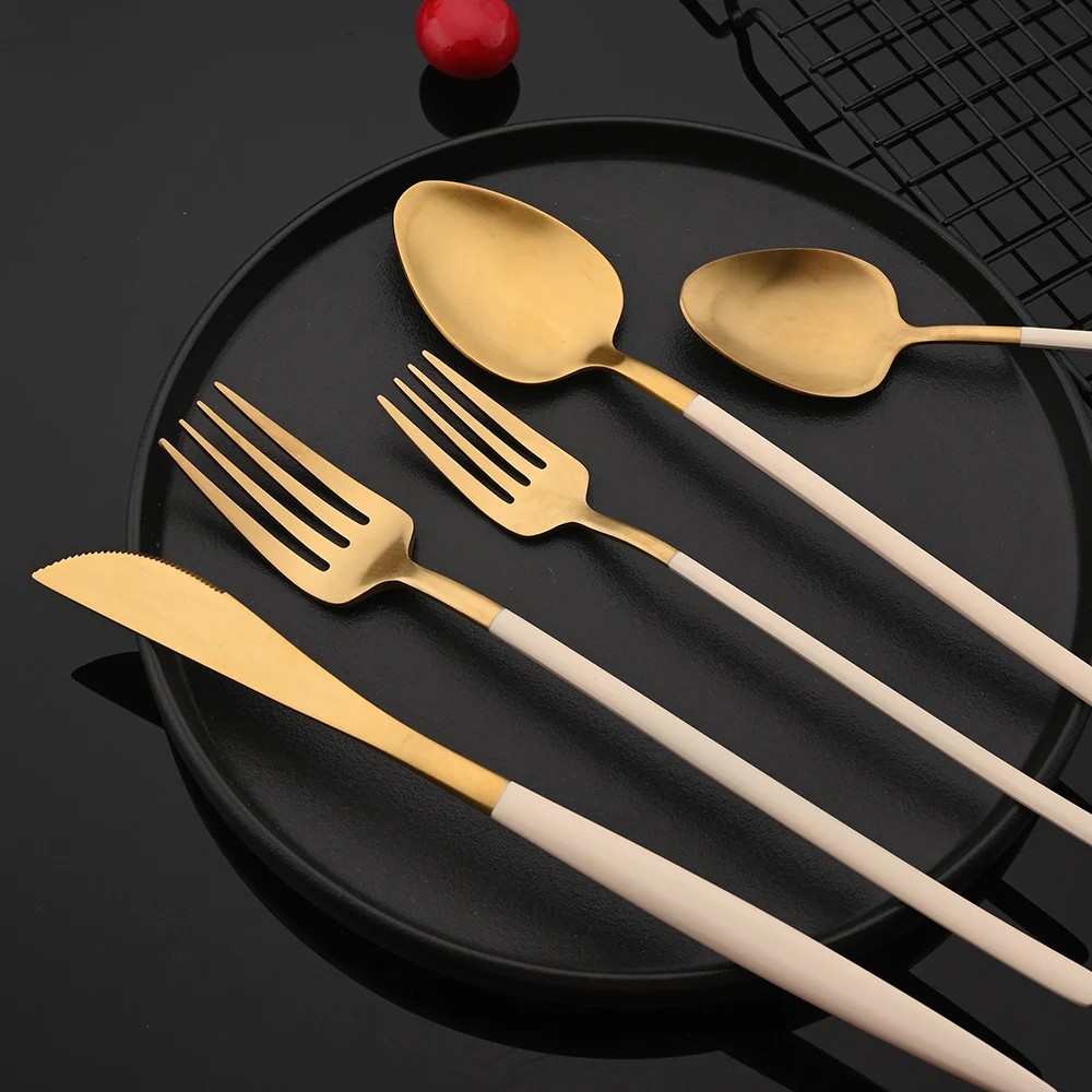 https://ae01.alicdn.com/kf/H7e383408c1e84e4bbf20f21892fb6e89s/Beige-Gold-Matte-Knife-Fork-Spoon-Tableware-304-Stainless-Steel-Dinnerware-Cutlery-Set-Chopsticks-Kitchen-Flatware.jpg