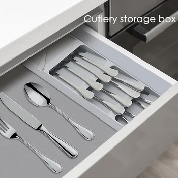 

Kitchen Drawer Organizer Tray For Cutlery Silverware Kitchen Utensils Tray Insert Cutlery Spoon Utensil Divider Organizer#9