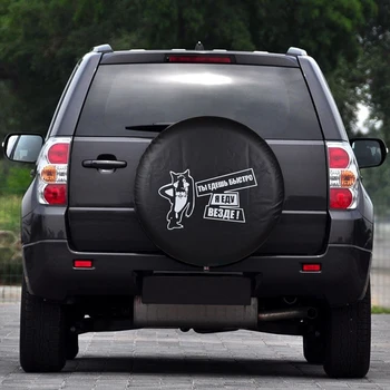 

14" 15" 16" 17" Inch PVC Leather Spare Tire Cover Case Bag Pouch Protector For Suzuki Jimny Grand Vitara Skoda Yeti Hummer H3 HX