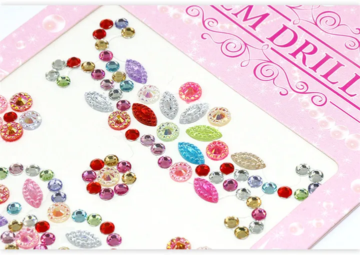 5  Flat-back Beads Rhinestones Stickers For Phone Shell Nail Sticker Diy Jewelry Marking Butterfly Pattern Colorful Crystal Sticker