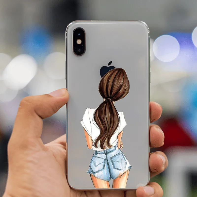 VOGUE queen Princess женский силиконовый чехол для телефона boss coffee из ТПУ для iphone 11 11Pro 5C 6 6S 7 8 Plus 5s 5 SE X XR XS Max - Цвет: TPU