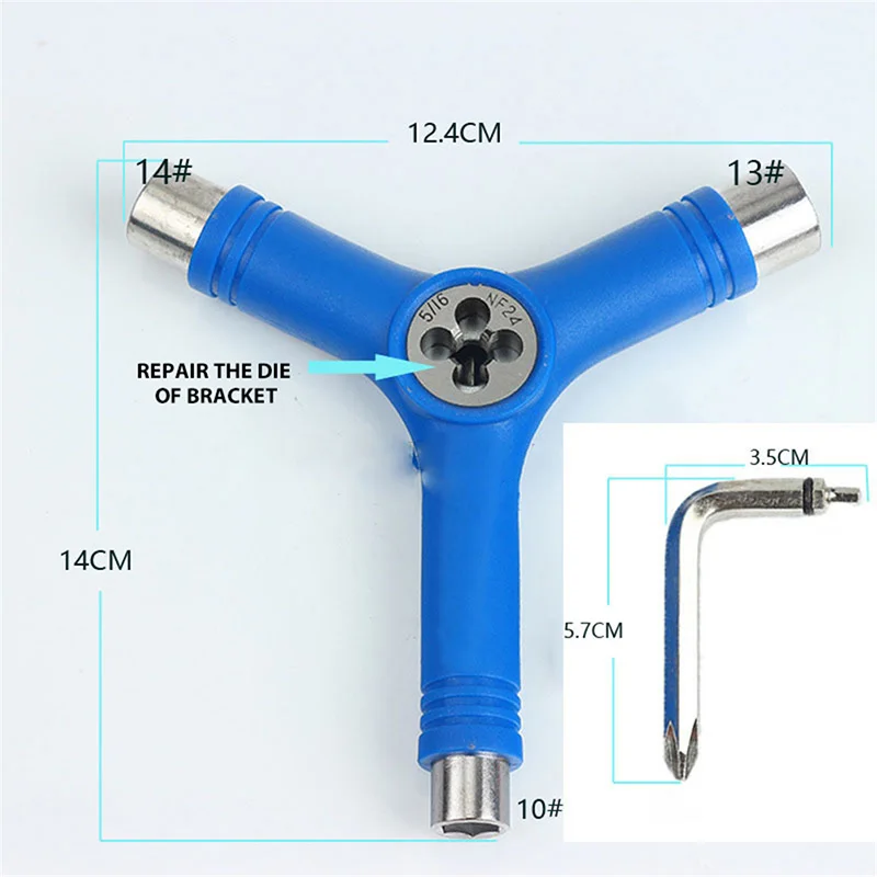 Скейтборд ремонт y-образный инструмент портативный многофункциональный аксессуар с L типа гаечный ключ THJ99