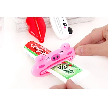 

3pcs Plastic Tooth Paste Tube Squeezer Easy Toothpaste Dispenser Useful Toothpaste Rolling Holder For Home Bathroom Random Color