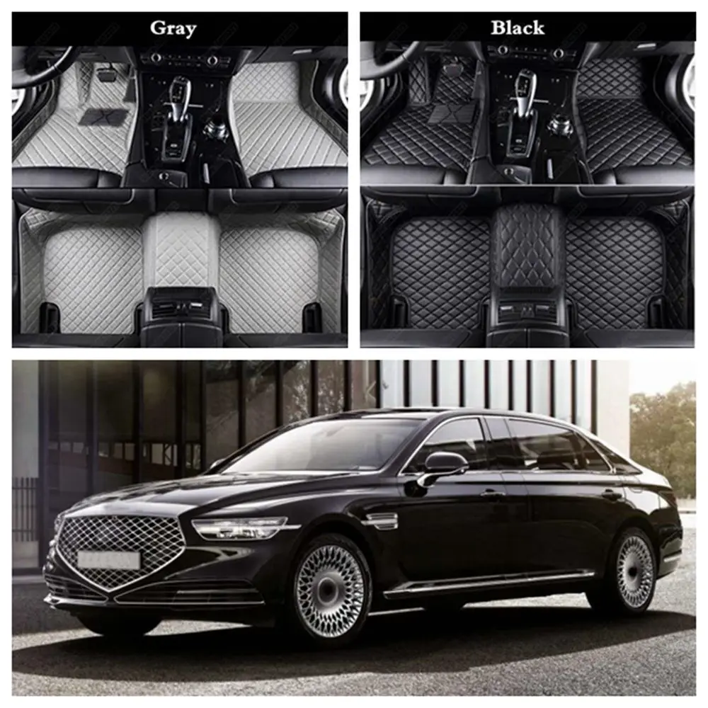 Автомобильные коврики для Hyundai Kona Azera Elantra Sonata Equus Genesis кожаный автомобильный