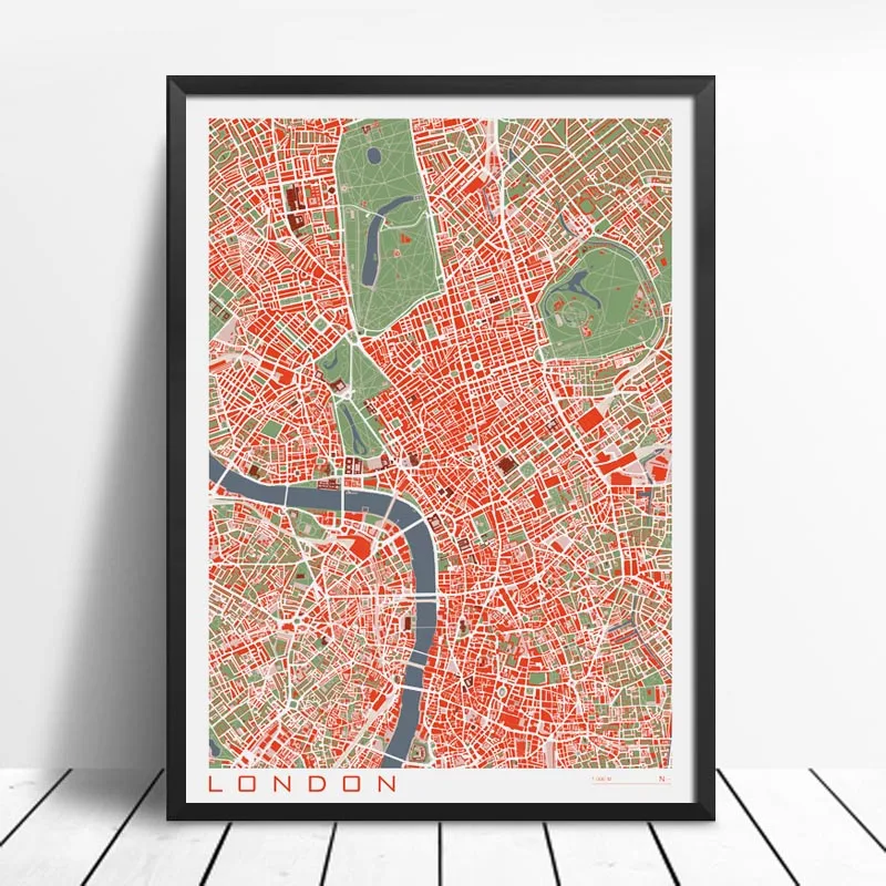 16 знаменитый город, классическая Карта, плакат и печать, настенная живопись, холст, Париж, copenague, Мадрид, карта для гостиной, домашний декор