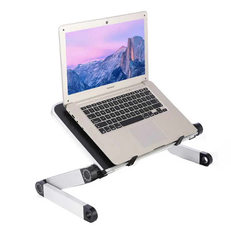 Liga de Alumínio Suporte de Montagem para 11-17 Portátil Dobrável Mesa Cama Suporte Ergonômico Notebook Computador Polegada pc Mod. 1310476 - Imagem 3