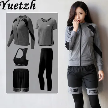 

New women sportsuit sportswear yoga fitness gym running sport suits tracksuit women outdoor climbing hiking walking dry suit