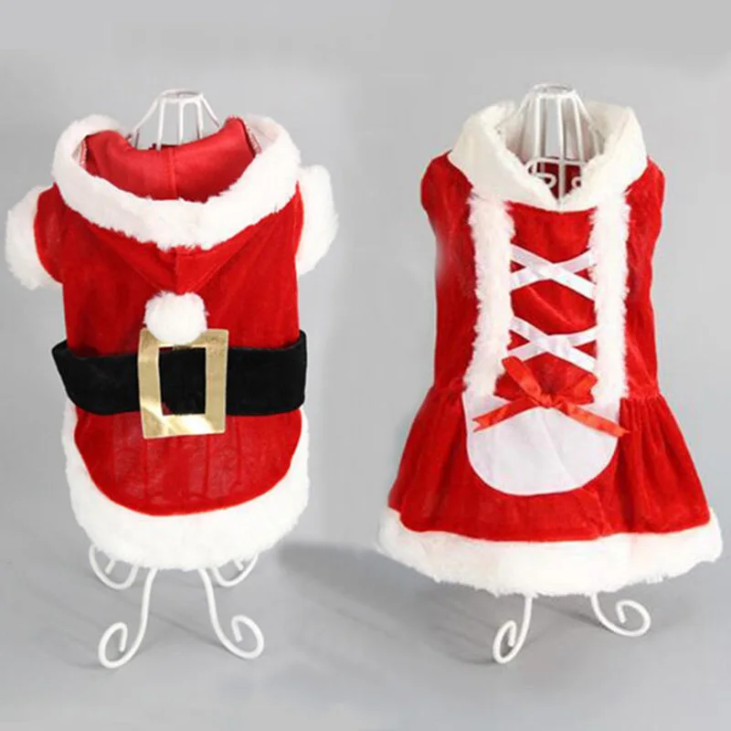 

Christmas Dog Clothes Pet Vest Shirt Dog Winter Dress Warm Coat Jacket Clothing For Small Dogs Dress Chihuahua Yorkshire XXS-L