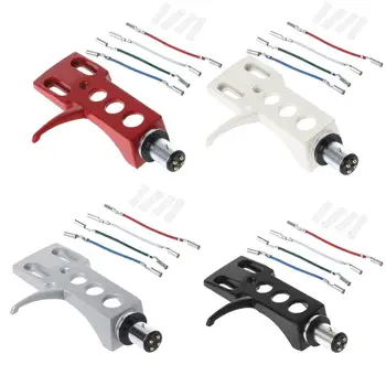 

Universal Turntable Headshell Mount LP Phono Cartridge Replacement Phonograph Head Holder Stylus Lead Wire