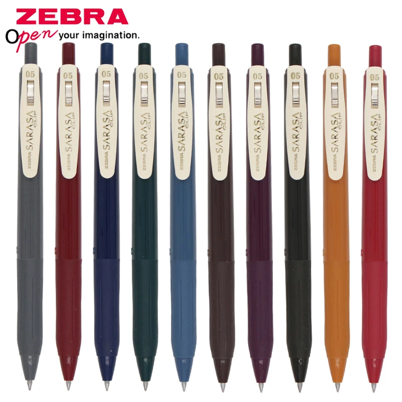 1 шт., японская гелевая ручка Zebra Sarasa JJ15, ретро цвет, 0,5 мм, ограниченная серия, ручка, скоростная, сухая, Анти-усталость, не протекает, чернила, ручка для подписи