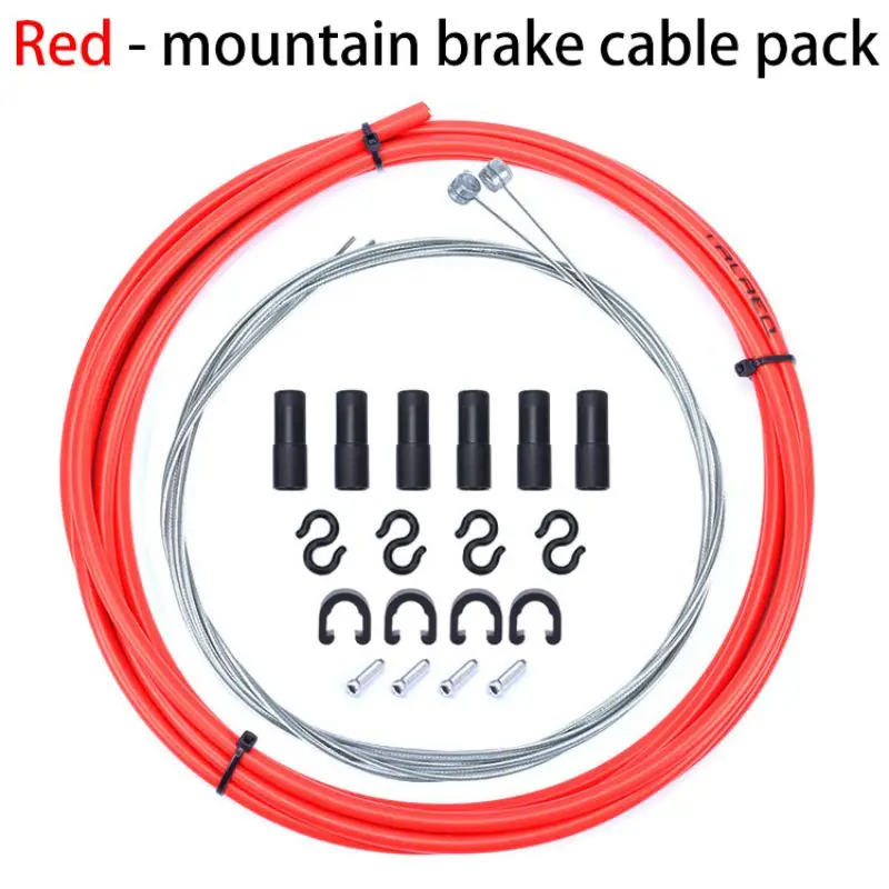 Универсальный тормоз/сменный кабель& Корпус набор инструментов для MTB руль для шоссейного велосипеда, велосипедной передачи Шестерни переключатель/Тормозные колодки наборы провода трубопровод шланг - Цвет: RB