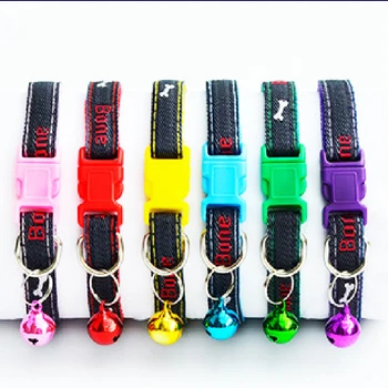 

Cowboy Pet Collar Nylon Dog Collar Letter Printed Dogs Neck Strap Small Medium Large Dog Collars Adjustable Puppy Cats Collar