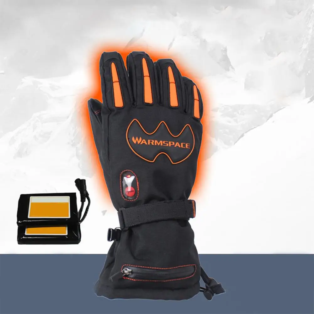 Зимние Мотоциклетные Перчатки 5600 мАч умные электрические теплые перчатки для катания на лыжах и верховой езды с пятью пальцами теплые толстые водонепроницаемые лыжные перчатки