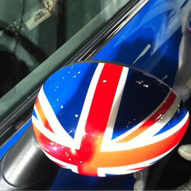 Стайлинг автомобиля крышка зеркала заднего вида стикер Джек Юнион для MINI Cooper S R52