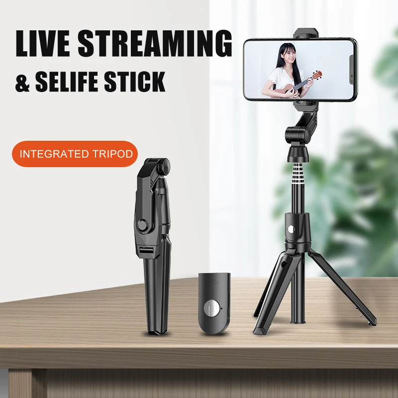 Selfie Stick K21 Wireless Bluetooth Selfie Stick With Tripod Foldable