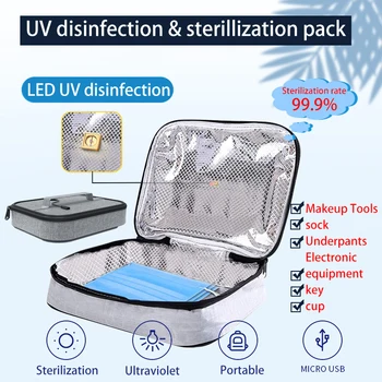 

BOSHARON UV Sanitizer Box Portable 5V Sterilizer Bag For Feeding Bottle Underwear Phone Household Usb Interface Disinfection Bag