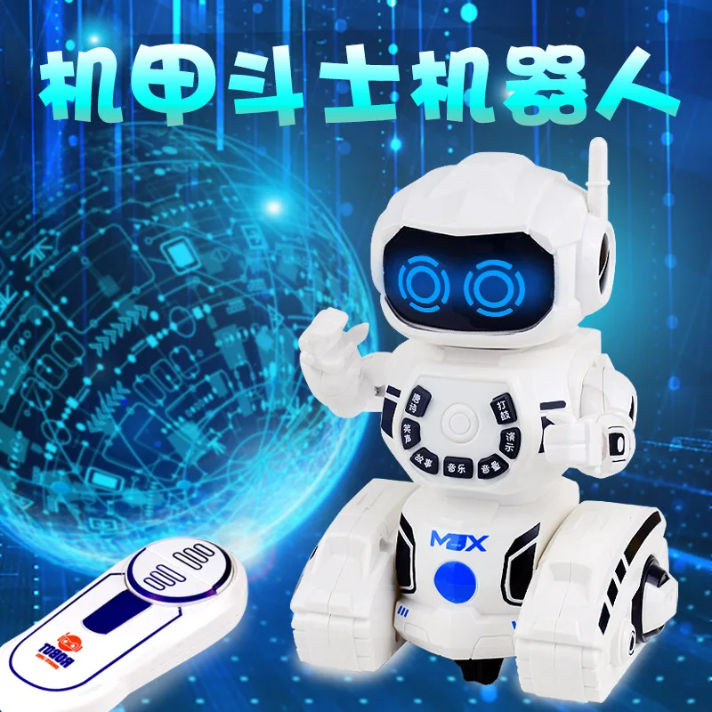 

Infrared Remote Control Robot Toy Light Volume Control a Key Demo Story Machine Smart Mech Fighter