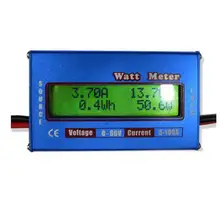 1 шт. цифровой ваттметр высокой точности измеритель мощности постоянного тока 60 в 100А RC Ватт метр проверка баланса напряжения батареи анализатор мощности