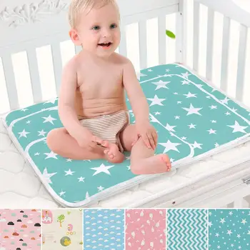 

Baby Portable Washable Changing Mat Infants Cute Waterproof Foldable Mattress Children Game Floor Reusable Diaper pad
