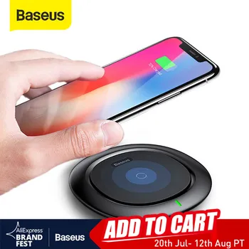 

Baseus UFO Wireless Charger For iPhone X 8 XR XS For Samsung Note 10 S10 S9 10W Qi Wireless Charging Pad for P30 xiaomi mi 8 9