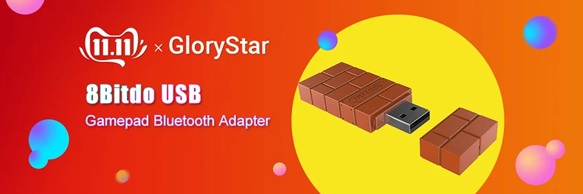Портативный 8Bitdo USB беспроводной Bluetooth адаптер геймпад приемник для Windows/переключатель светильник вес и компактный размер r29