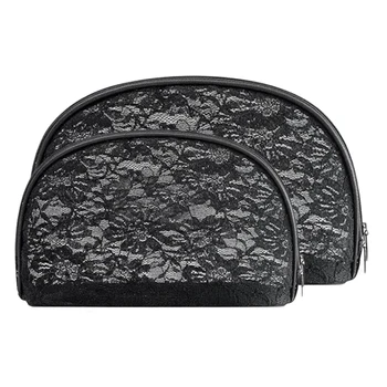 

2 Pcs Small Travel Clutch Makeup Cosmetic Bag Set for Purse Handy Compact Cosmetic Storage Pouch Organizer for Women Teens Girls