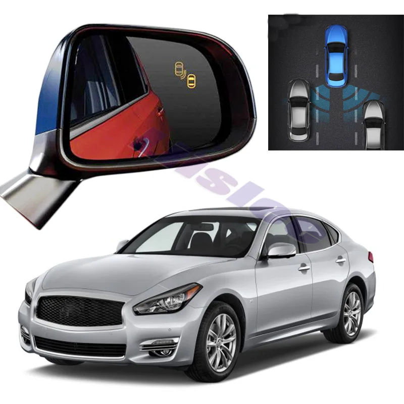 

For Infiniti Q70 Q70L Y51 2014 2016 2017 2020 Car BSM BSD BSA Radar Warning System Safety Driving Alert Mirror Detection Sensor