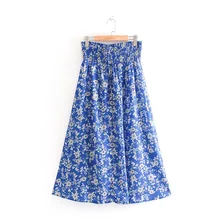 AliExpress EBay пересечение границы лето стиль женские в западном стиле с цветочным принтом юбки длинные оптом женские