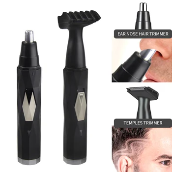 

New 2 In 1 Electric Nose Hair Trimmer Rechargeable Hair Removal Kit For Men & Women,Designed To Precisely Trim Nose