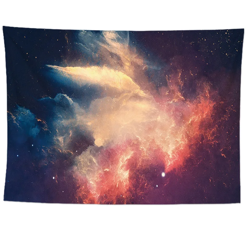 Galaxy психоделический гобелен, Настенное подвесное одеяло, декоративный настенный ковер для гостиной, на заказ