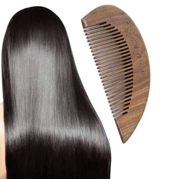 

Pocket Wooden Comb Natural Green Sandalwood Super Narrow Tooth Wood Combs No Static Lice Beard Comb Hair Styling