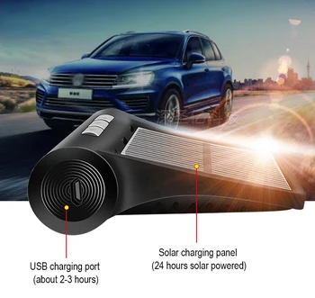 

Solar Power TPMS Car Tire Pressure Alarm Monitor System Auto Security Alarm Systems Colorful Digital Screen Solar Energy Plastic