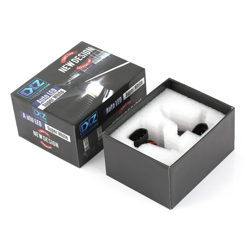 FORTEK 2pcs 1200Lm H11 H8 светодиодный светодиодные фары лампы белые ходовые огни